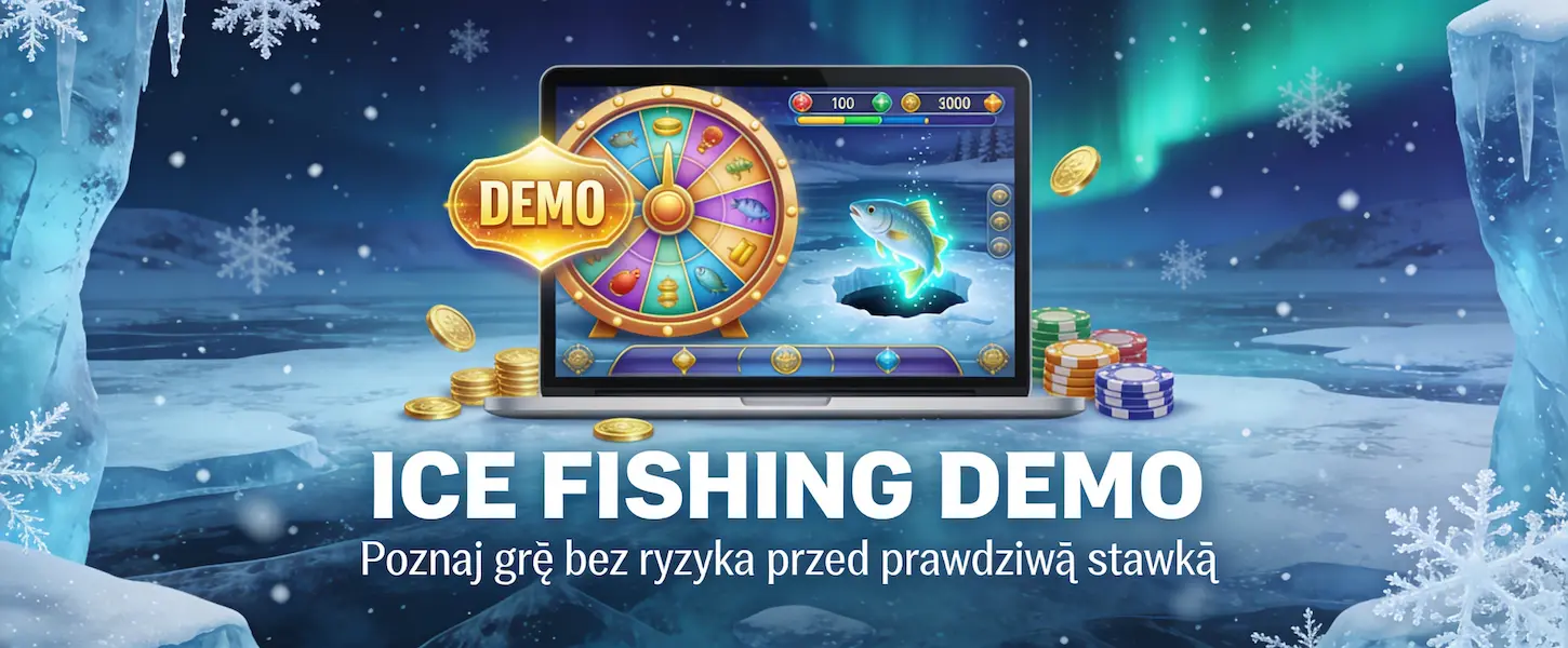 Ice Fishing Demo umożliwia poznanie zasad gry bez ryzyka finansowego przed przejściem na prawdziwe stawki.